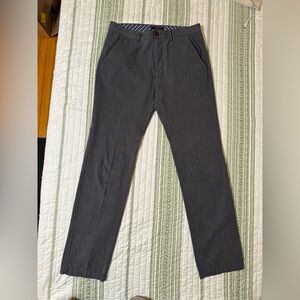 Banana Republic Men's Gray Vintage Straight Pinstripe Pants 32x36